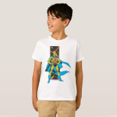 Martian Manhunter & Space Backdrop T-shirt (Voorkant volledig)