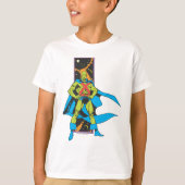 Martian Manhunter & Space Backdrop T-shirt (Voorkant)