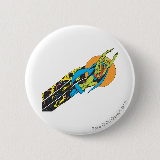 Martian Manhunter vliegt Ronde Button 5,7 Cm (Voorkant)