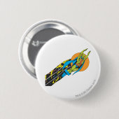 Martian Manhunter vliegt Ronde Button 5,7 Cm (Voorkant /achterkant)