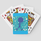 Martian met een bloem pokerkaarten (Achterkant)