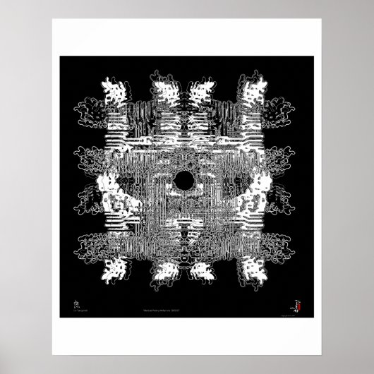 "Martian Poetry Artifact No. 0810110" Poster (Voorkant)