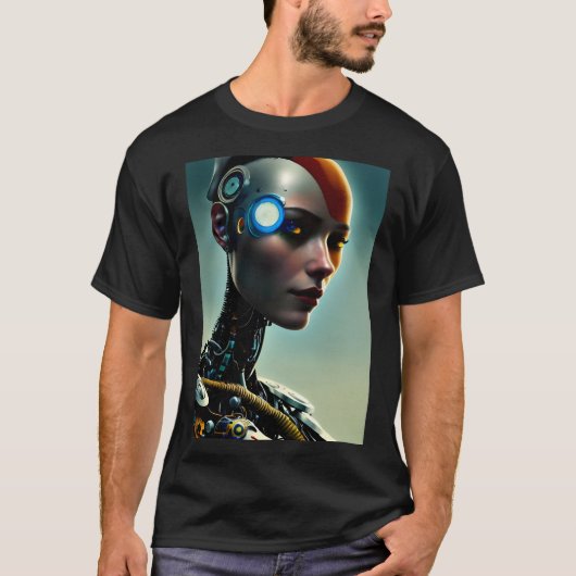 Martian Vrouw Solider Mannen T-Shirt (Voorkant)