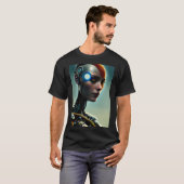 Martian Vrouw Solider Mannen T-Shirt (Voorkant volledig)