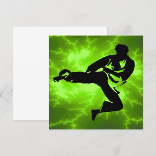 Martiele Kunst Boys Birthday Kaart (Voorkant / Achterkant)