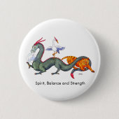 Martiele kunsten ronde button 5,7 cm (Voorkant)