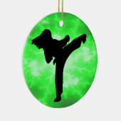 Martiele kunstwerken Groene bliksem Vrouw Ontwerp Keramisch Ornament (Rechts)