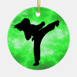Martiele kunstwerken Groene bliksem Vrouw Ontwerp Keramisch Ornament