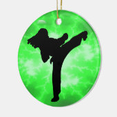 Martiele kunstwerken Groene bliksem Vrouw Ontwerp Keramisch Ornament (Links)