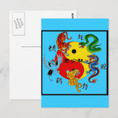 MARTIJEN 5 DIEREN BRIEFKAART (Voorkant / Achterkant)