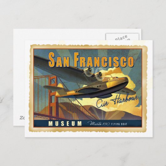 Martin 130 Flying Boat Briefkaart (Voorkant / Achterkant)