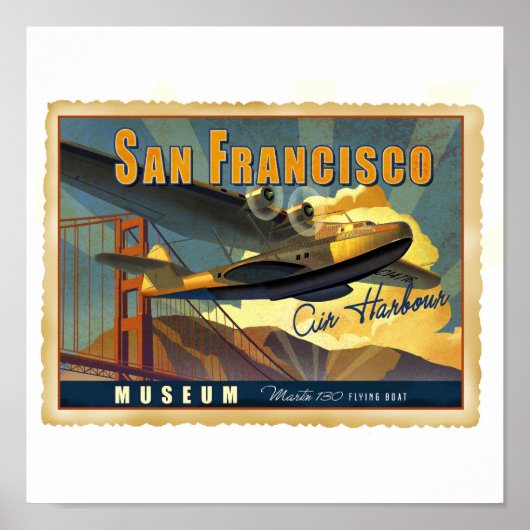 Martin 130 Flying Boat Poster (Voorkant)