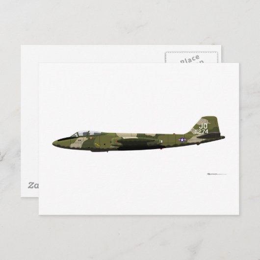 Martin B-57 Canberra Briefkaart (Voorkant / Achterkant)