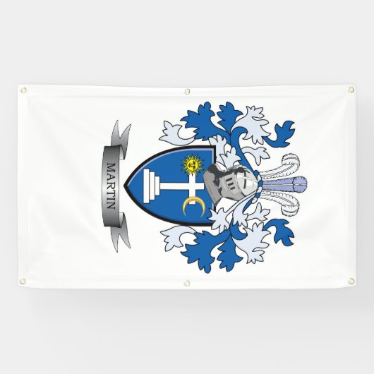 Martin Coat of Arms Spandoek (Horizontaal)