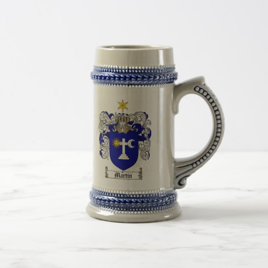 Martin Coat of Arms Stein / Martin Crest Stein Bierpul (Rechts)