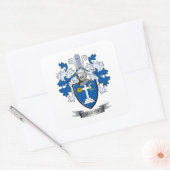 Martin Coat of Arms Vierkante Sticker (Envelop)
