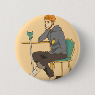 Martin Crieff verdraaide zijn enkel Ronde Button 5,7 Cm