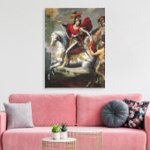 Martin deelt zijn cloak met de bedelaar canvas afdruk (Insitu (Woonkamer))