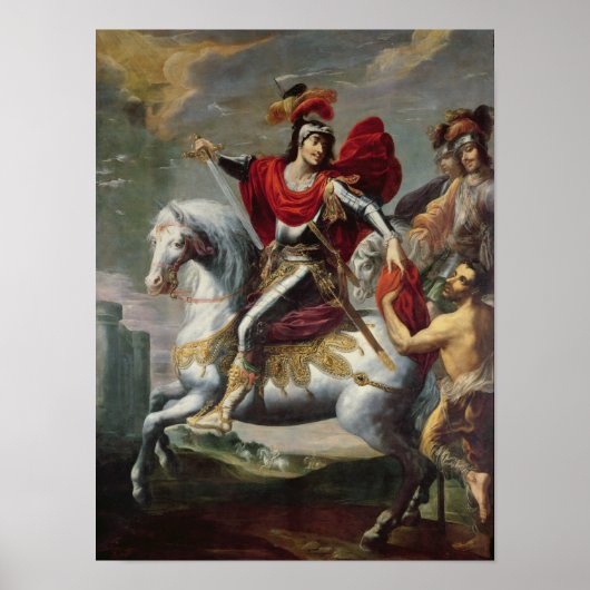 Martin deelt zijn cloak met de bedelaar poster (Voorkant)