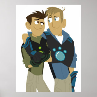 Martin en Chris Kratt Wild Kratts Poster