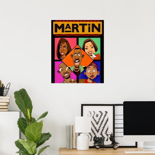 Martin en Friends Poster (Thuiskantoor)