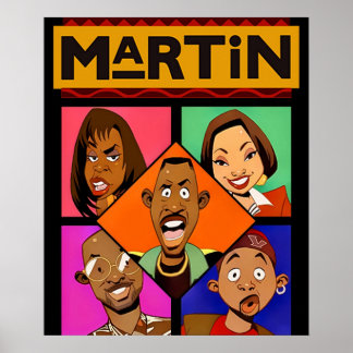 Martin en Friends Poster