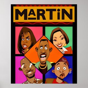 Martin en Friends Poster