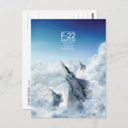 Martin F-22 Verticaal briefkaart (Voorkant / Achterkant)