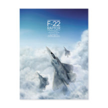 Martin F-22 Verticaal briefkaart