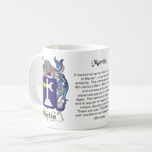 Martin Family Crest Mok (Voorkant links)