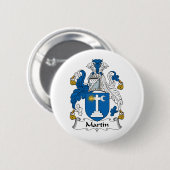 Martin Family Crest Ronde Button 5,7 Cm (Voorkant /achterkant)