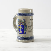 Martin Family Crest Stein Bierpul (Voorkant links)