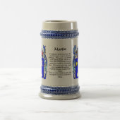 Martin Family Crest Stein Bierpul (Center)