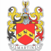 Martin Family Crest Sticker (Voorkant)