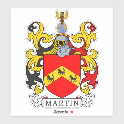Martin Family Crest Sticker (Vel)