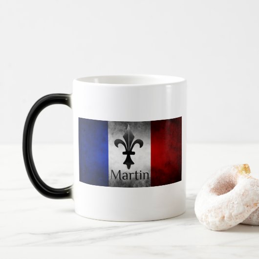 Martin French Flag Magische Mok (Met donut)