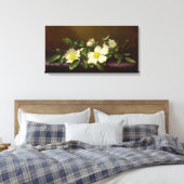 Martin Heade Cherokee Rozen op een Paarse doek Canvas Afdruk (Insitu (Slaapkamer))