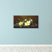 Martin Heade Cherokee Rozen op een Paarse doek Canvas Afdruk (Insitu (Houten vloer))