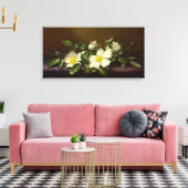 Martin Heade Cherokee Rozen op een Paarse doek Canvas Afdruk (Insitu (Woonkamer))