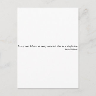 Martin Heidegger shirt 1 Briefkaart