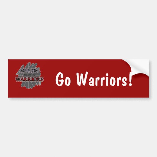 Martin High School Warriors - Arlington, TX Bumpersticker (Voorkant)