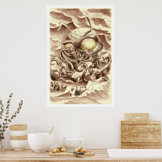 Martin Hsu - Octobunny Poster (Keuken)