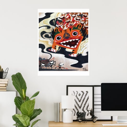 Martin Hsu - Vermoord hen met Laughters Poster (Thuiskantoor)