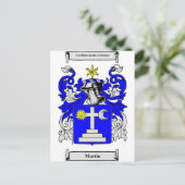 Martin (Ierland) Wapenstaart Briefkaart (Staand voorkant)