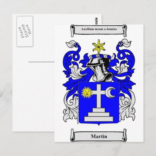 Martin (Ierland) Wapenstaart Briefkaart (Voorkant / Achterkant)