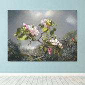 MARTIN J. HEADE - Appelbloesems en kolibrie - Canvas Afdruk (Insitu (Houten vloer))
