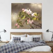 MARTIN J. HEADE - Kolibrie en appelbloesems - Canvas Afdruk (Insitu (Slaapkamer))