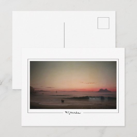 Martin Johnson Heade #254 - Kunstmatig Briefkaart (Voorkant / Achterkant)