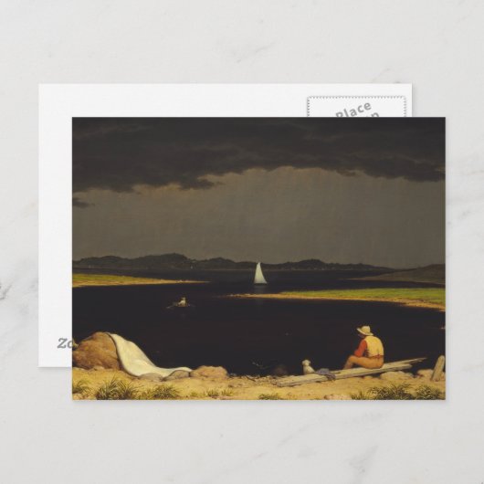 Martin Johnson Heade - Aankomende storm Thundersto Briefkaart (Voorkant / Achterkant)
