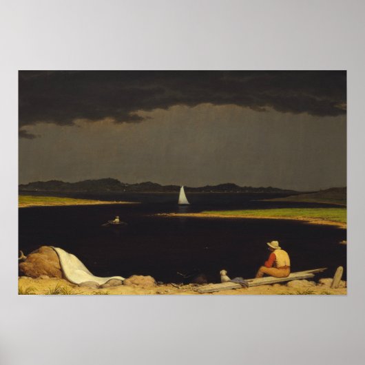 Martin Johnson Heade - Aankomende storm Thundersto Poster (Voorkant)